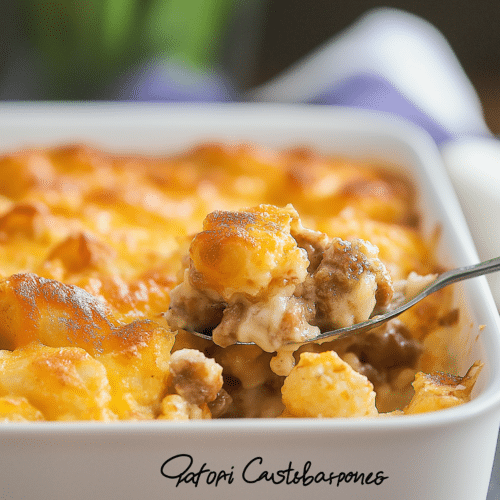 Tater Tot Sausage Breakfast Casserole