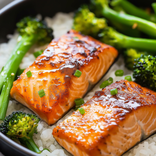 Air Fryer Honey Garlic Salmon