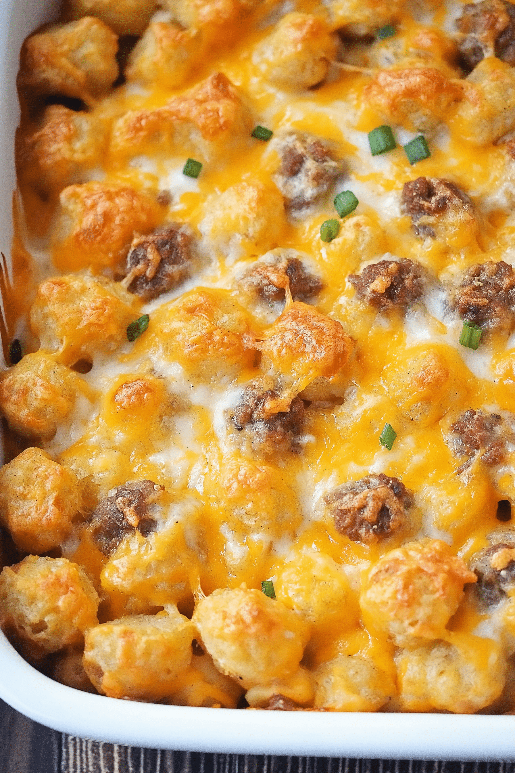 Tater Tot Sausage Breakfast Casserole