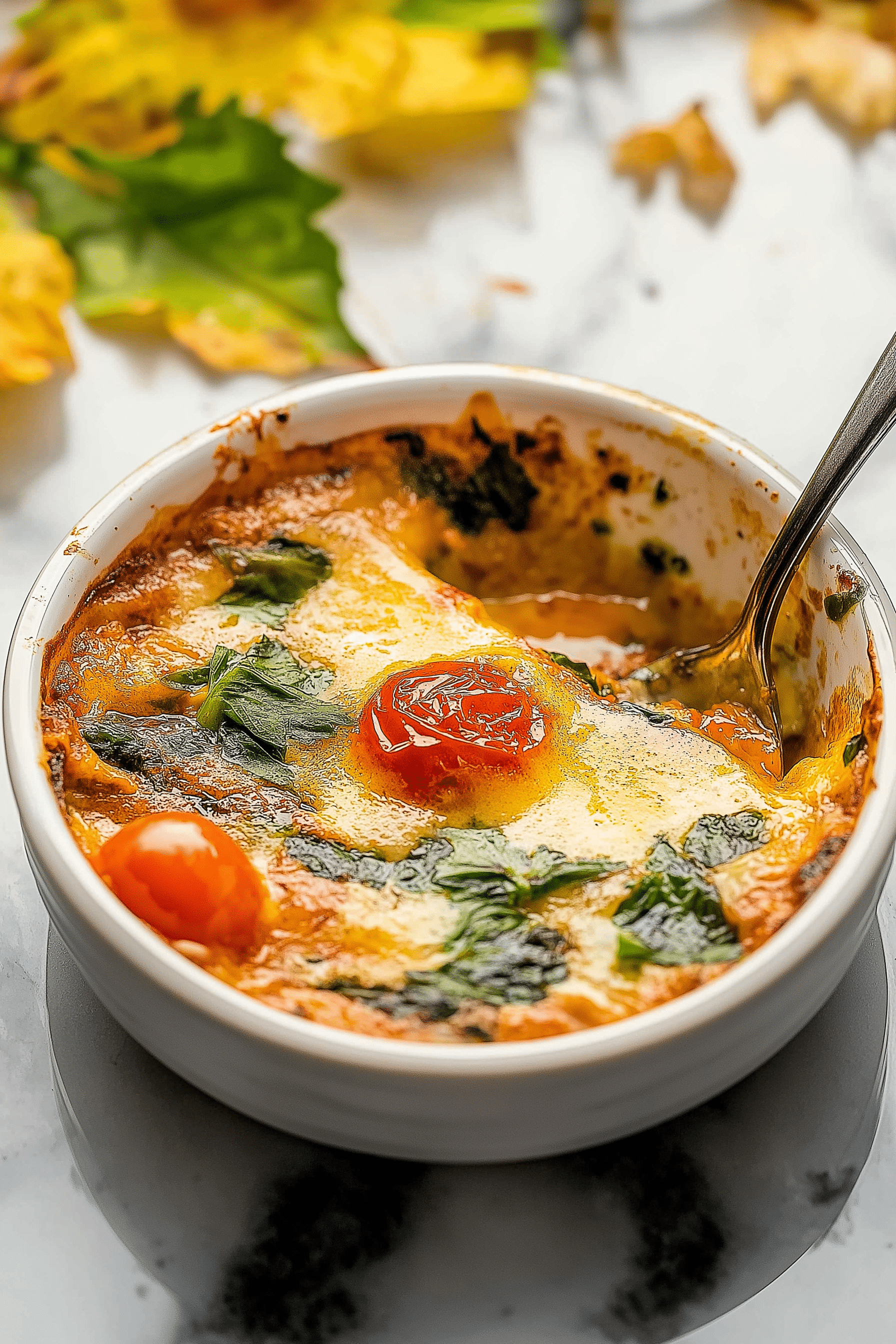 Baked Feta Eggs