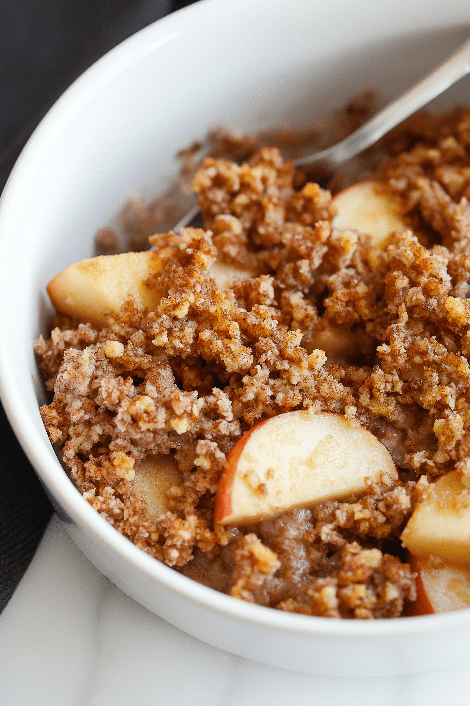 Healthy Breakfast Apple Crumble