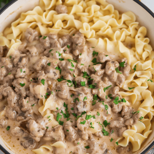 The Best Hamburger Stroganoff Recipe | One Pot Dinner