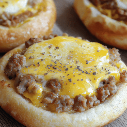 Sausage, Egg, and Cheese Breakfast Bagels