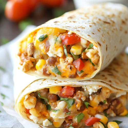 Freezer Breakfast Burritos