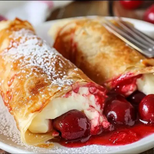 Cherry Cheesecake Chimichangas