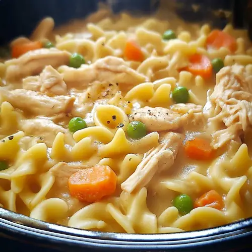Chicken Pot Pie Noodle Skillet