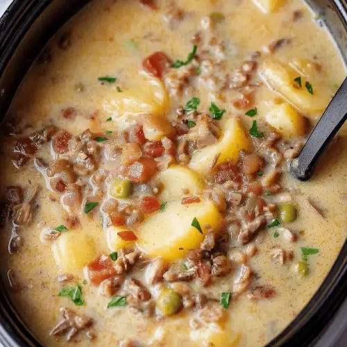 Slow Cooker Creamy Potato Bacon Soup