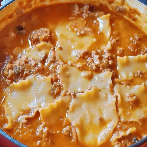 One Pot Lasagna Soup