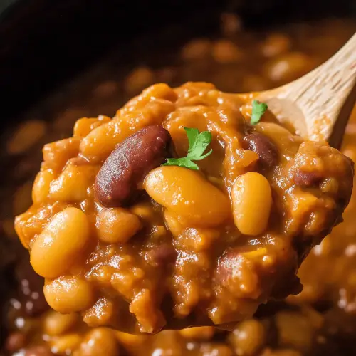 Crockpot Cowboy Beans