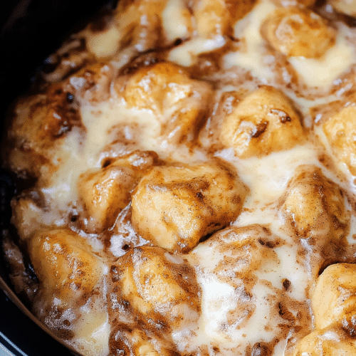 Crock Pot Cinnamon Roll Casserole