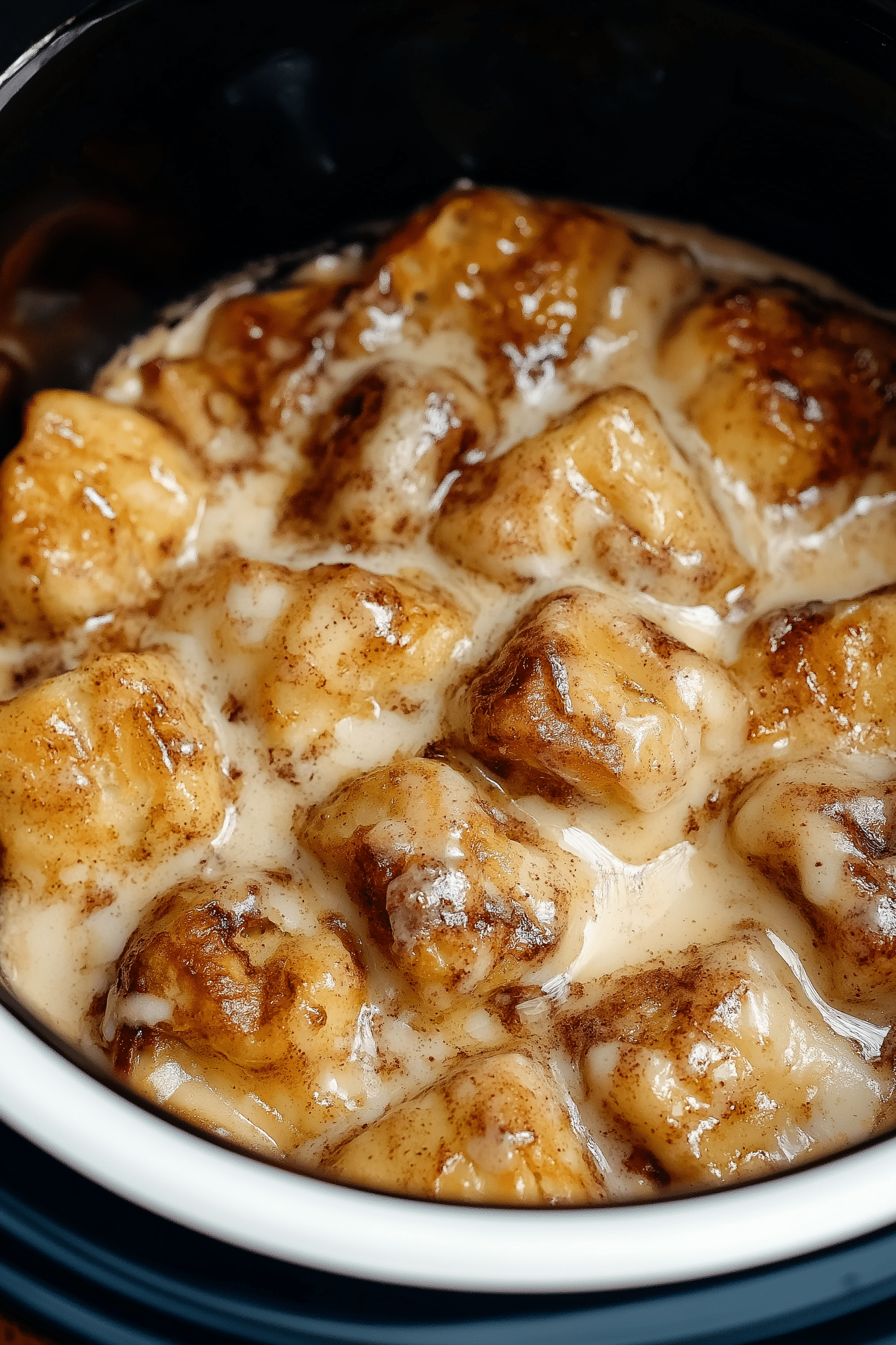 Crock Pot Cinnamon Roll Casserole 