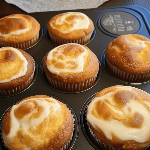 Pumpkin Cream Cheese Swirl Muffins