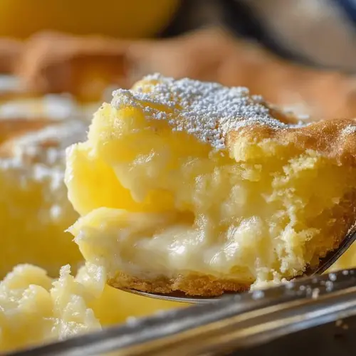 4 Ingredients Lemon Cream Cheese Dump Cake