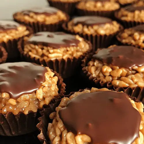 Peanut Butter Balls with Chocolate Rice Krispies