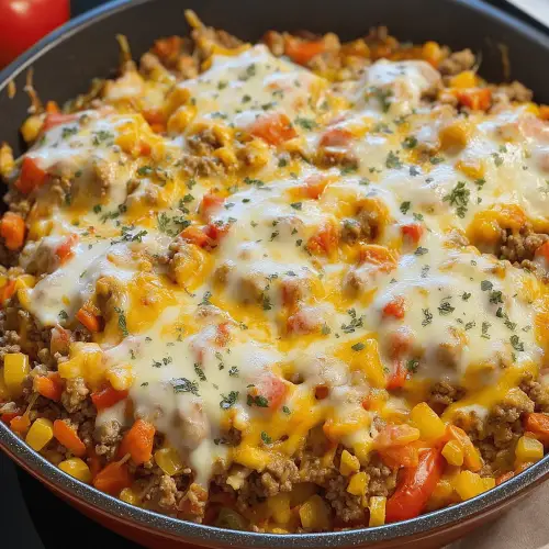 Easy Stuffed Pepper Casserole
