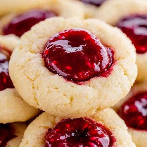 Raspberry Thumbprint Cookies