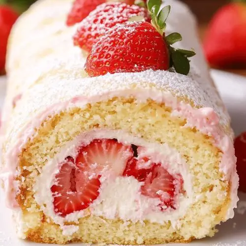 Strawberry Shortcake Cake Roll