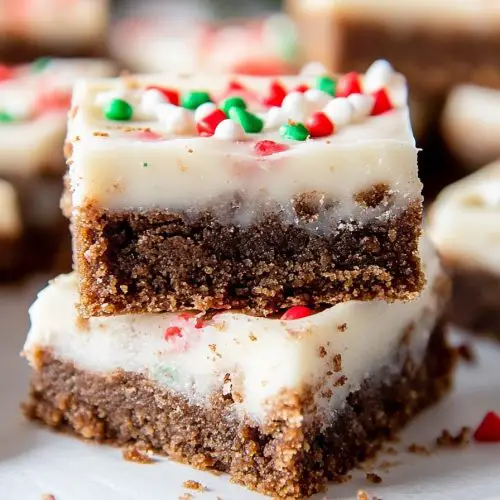 Gingerbread Cookie Bars