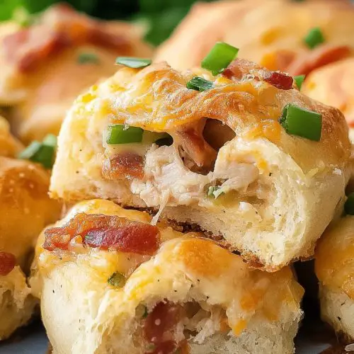 Chicken Bacon Ranch Pull Apart Rolls