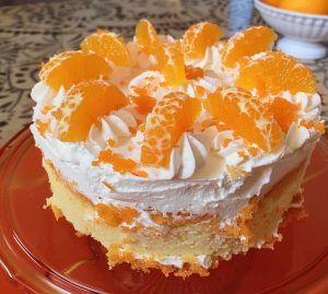 Orange Crush Poke Cake
