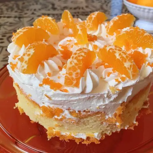 Orange Crush Poke Cake