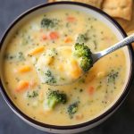 Creamy Broccoli Cauliflower Cheese Soup