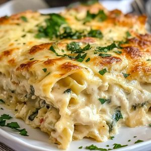 Chicken Alfredo Lasagn