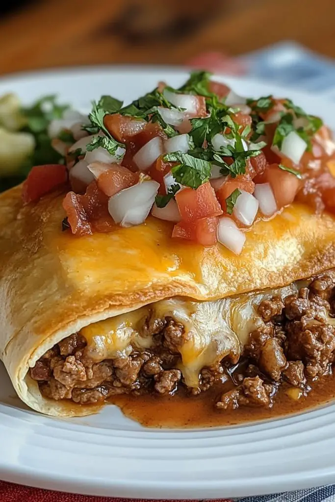 Beef and Cheese Chimichanga