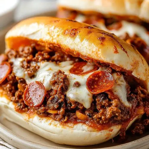 Pepperoni Pizza Sloppy Joes
