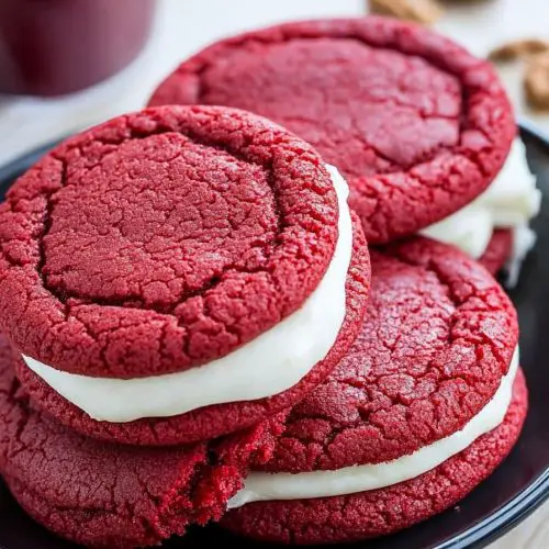 Red Velvet Sandwich Cookies