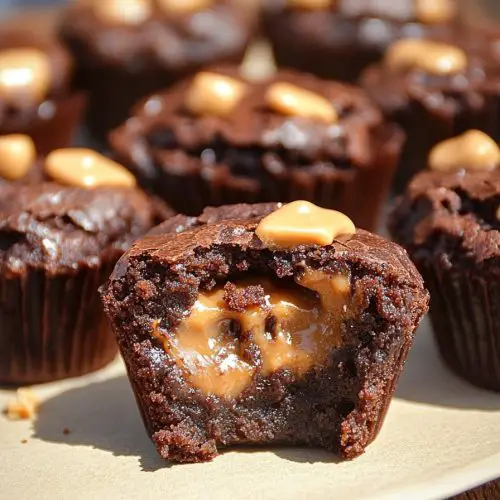 CHOCOLATE PEANUT BUTTER BROWNIE