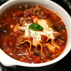 Cooker Lasagna Soup