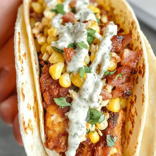 Street Corn Chicken Tacos