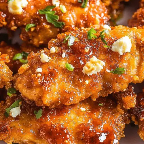 Crispy Hot Honey Feta Chicken