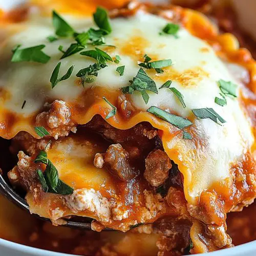 Slow Cooker Ravioli Lasagna