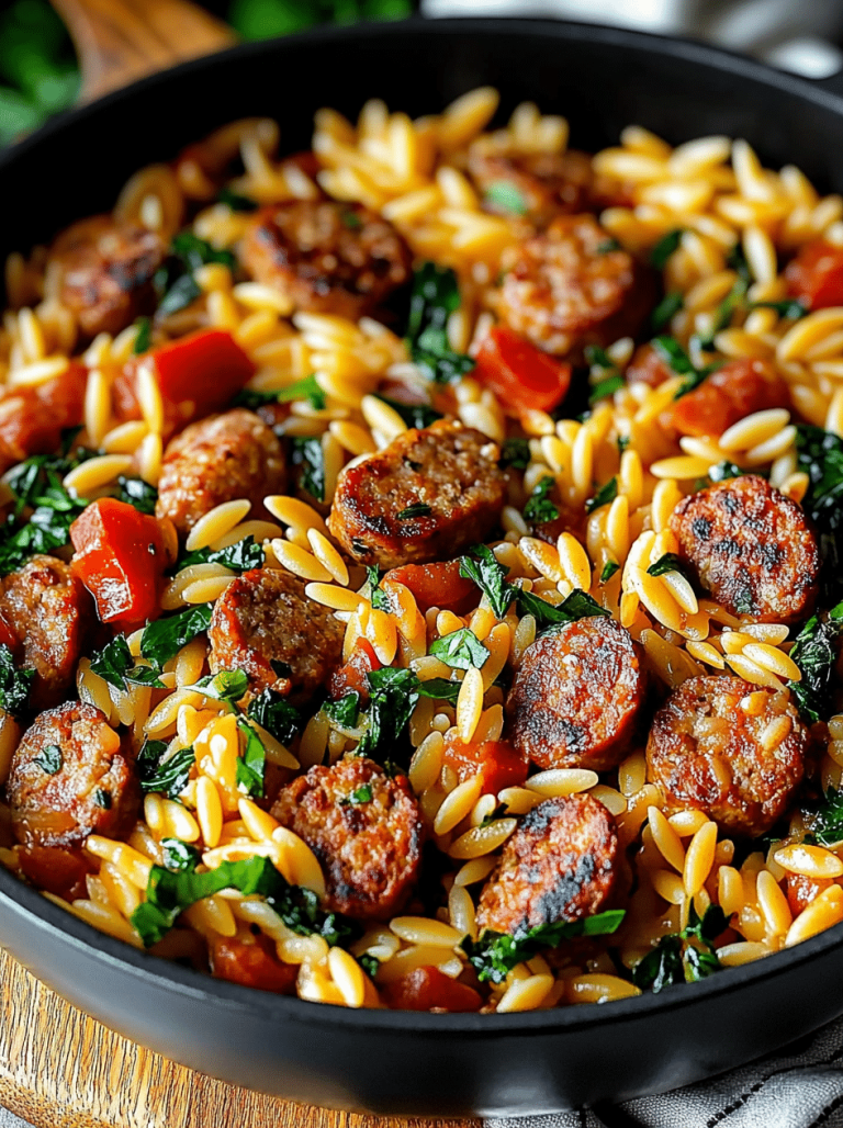 One-Pot Italian Sausage and Orzo Pasta for Busy Weeknights
