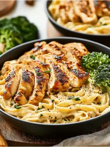 Low Calorie Chicken Alfredo