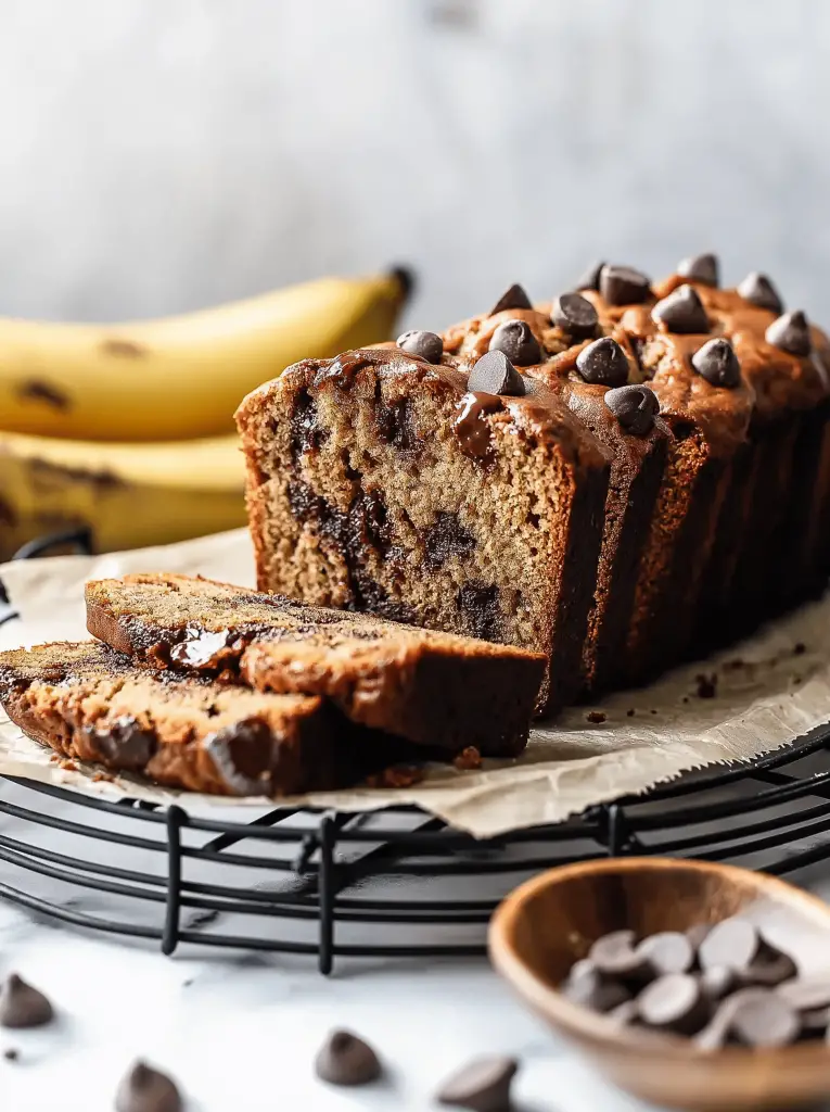 Super Moist Chocolate Chip Banana Bread