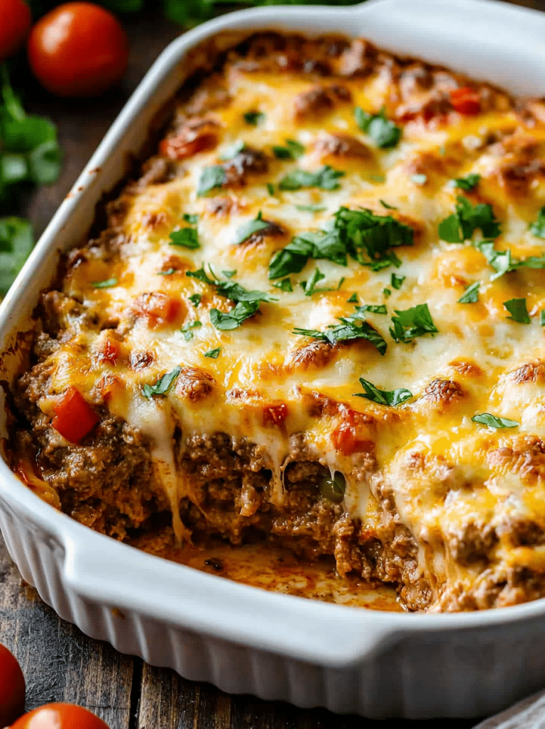 Low Carb Philly Cheesesteak Casserole