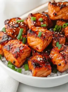 Crispy Honey Garlic Salmon Bites - 25 Minutes