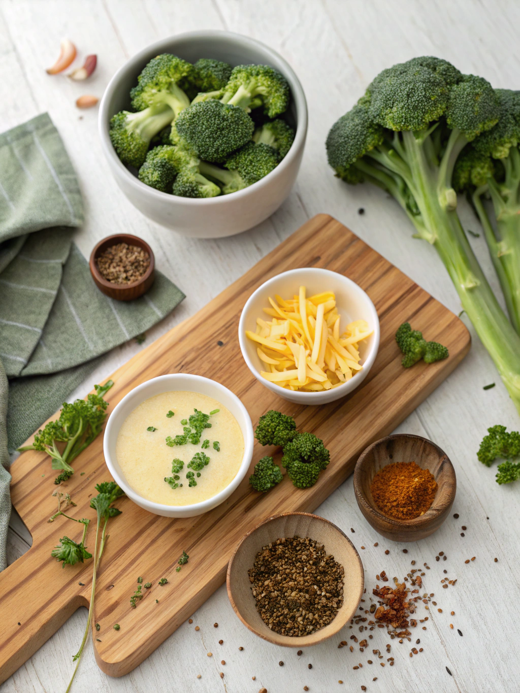 Broccoli Cheddar Soup ingredients