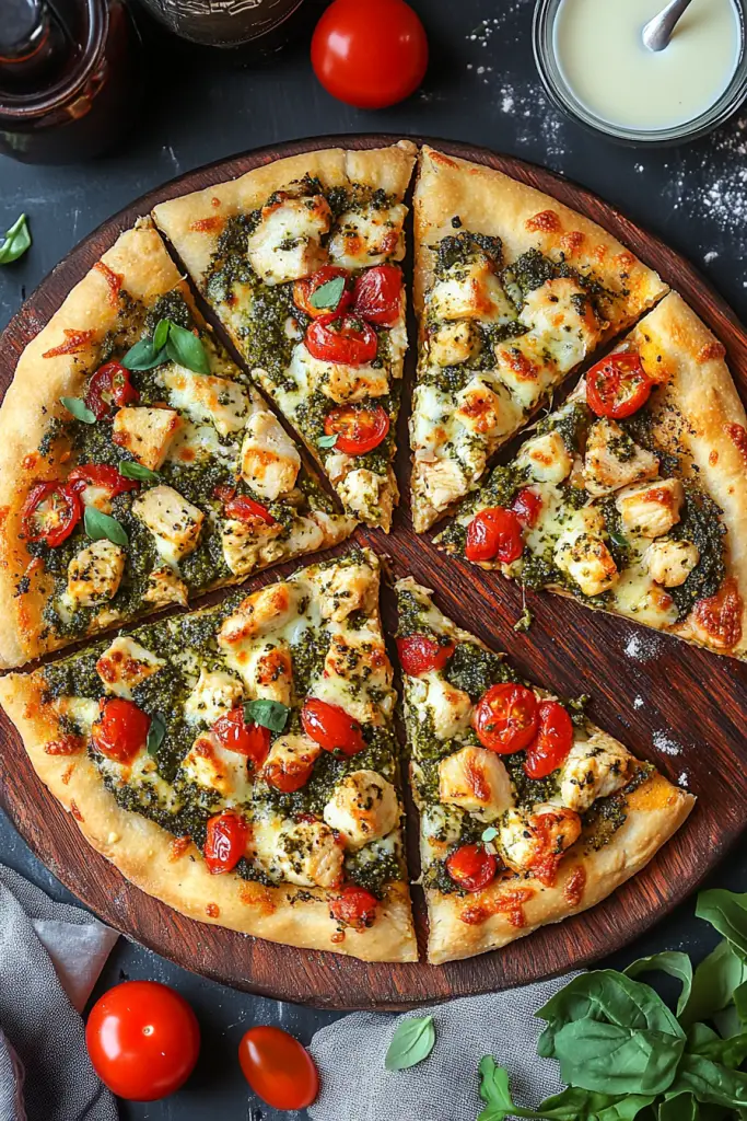 Chicken Pesto Pizza