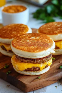 Copycat Sausage Egg McMuffins