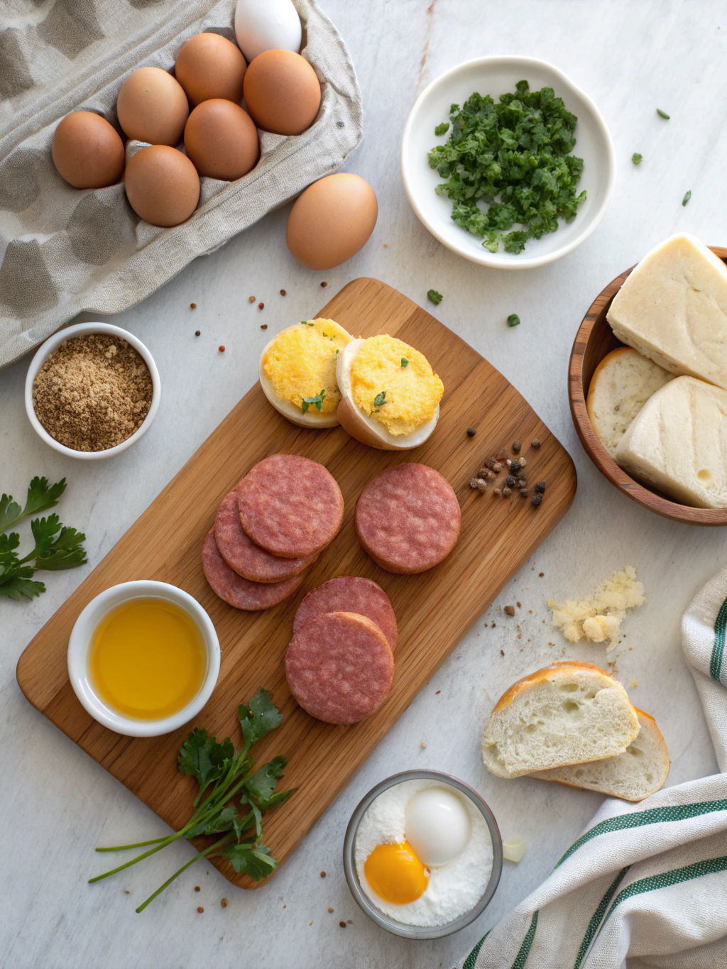 Copycat Sausage Egg McMuffins ingredients