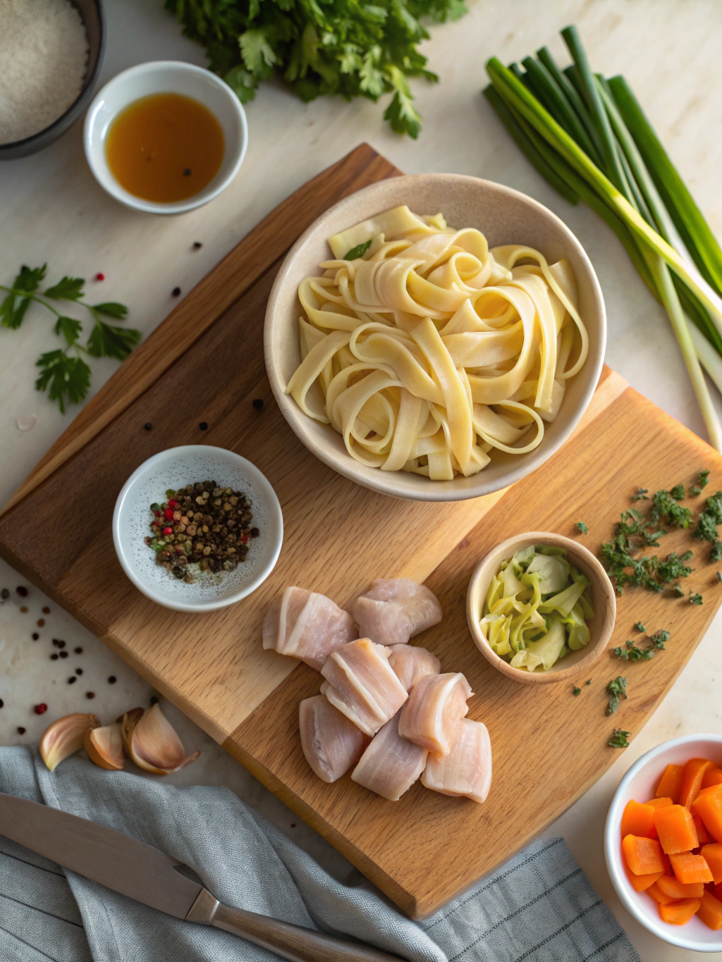 Homemade Chicken Noodle Soup ingredients