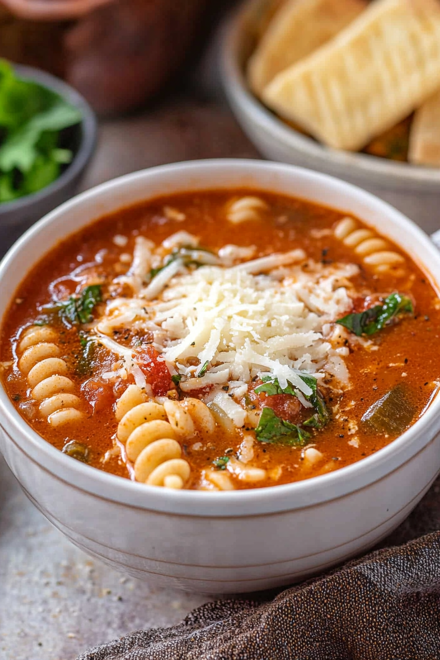 Lasagna Soup Recipe Final Dish Presentation