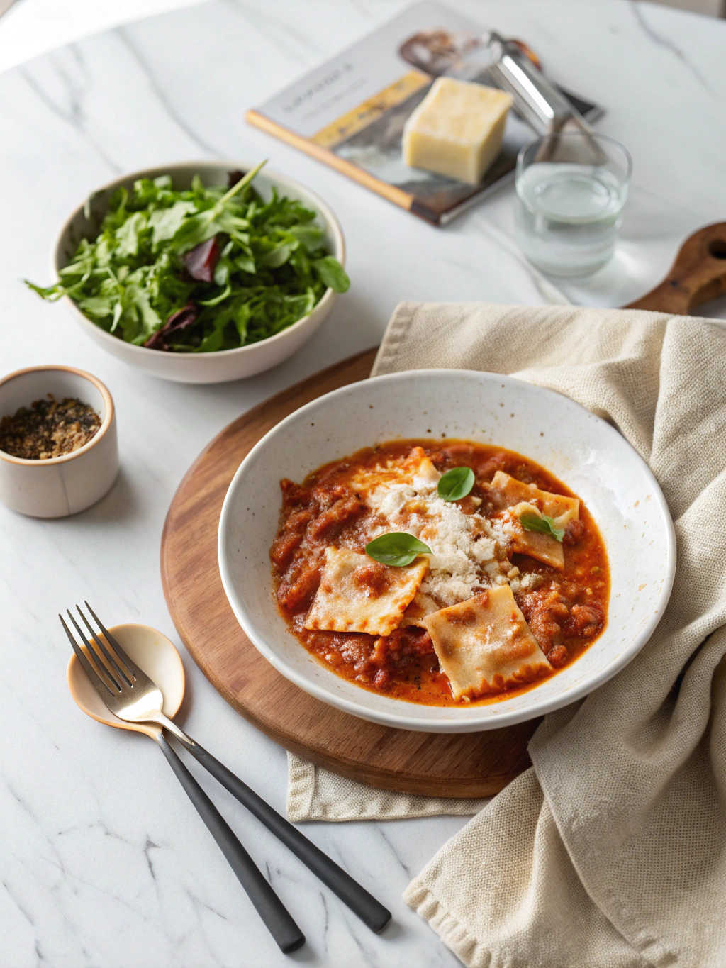 Lasagna Soup Recipe serving suggestion