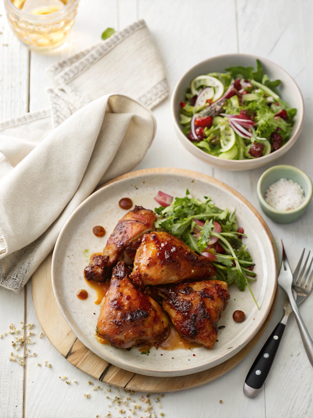 Sticky Chicken Recipe serving suggestion