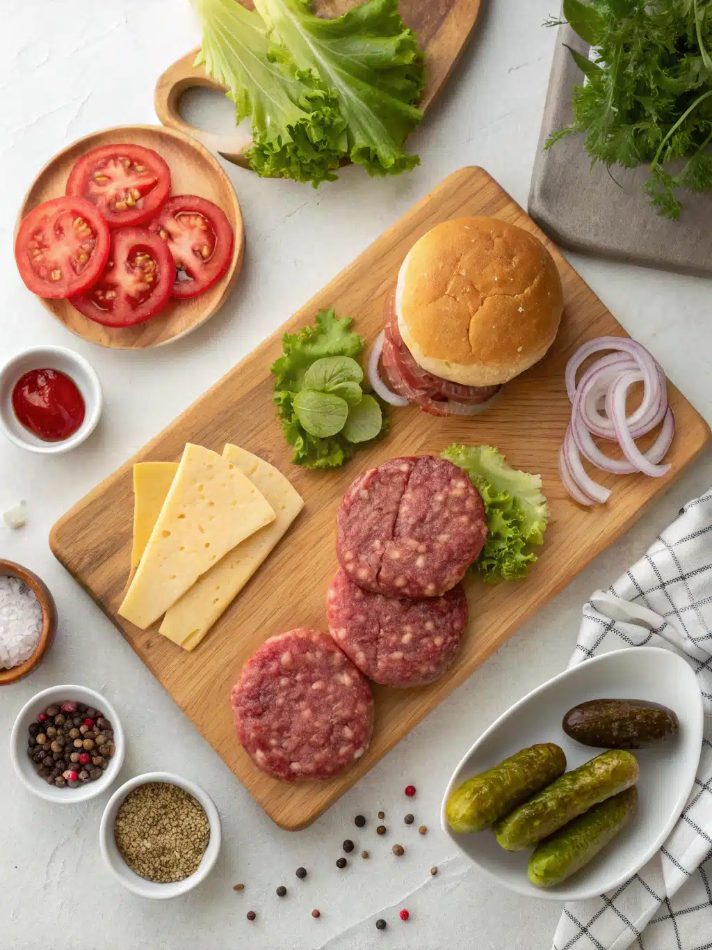 Stuffed Burgers Recipe ingredients