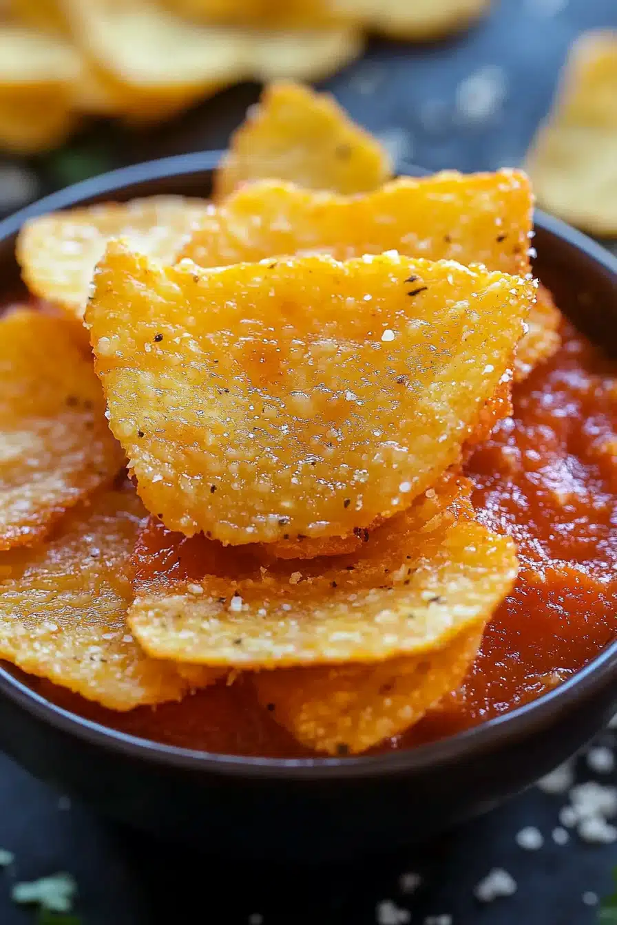 cheese chips recipe Final Dish Presentation